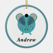 Décoration En Céramique Squash Racquetball Racketball Joueur Entraîneur En (Devant)