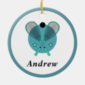 Décoration En Céramique Squash Racquetball Racketball Joueur Entraîneur En (Dos)