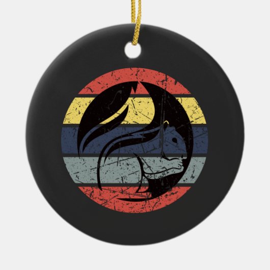 Décoration En Céramique Squirrel Retro (Devant)