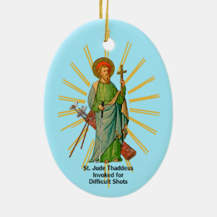 Décoration En Céramique St. André l'Apôtre / St. Jude Thaddée golfeur