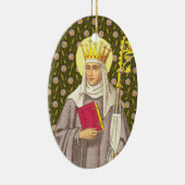 Décoration En Céramique St. Audrey (Etheldreda) (P 003) (Droite)