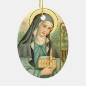 Décoration En Céramique St. Brigid d'Irlande (M 014) (Dos)