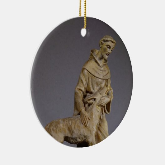 Décoration En Céramique St. Francis Patron Saint of Animals (Droite)