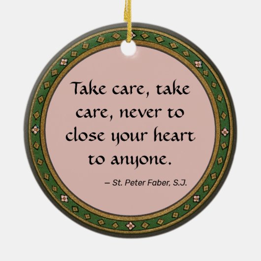 Décoration En Céramique St. Peter Faber (BK 051 ; citation célèbre) (Dos)