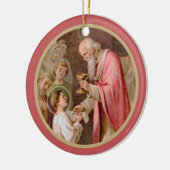 Décoration En Céramique St. Tarcisius recevant l'Eucharistie (BL 02) x2 (Gauche)