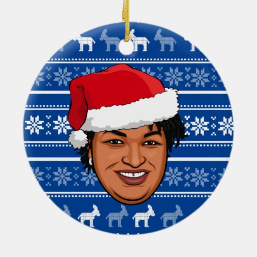 Décoration En Céramique STACEY ABRAMS Christmas (Dos)
