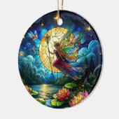 Décoration En Céramique Stained Glass Moonlight Flight Fairy (Gauche)