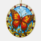 Décoration En Céramique Stained glass window butterfly (Gauche)