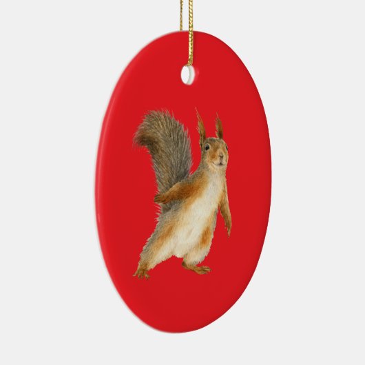 Décoration En Céramique Standing Brown Squirrel Double Sided (Droite)