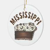Décoration En Céramique State Pride MS Mississippi Mud Pie Slice (Gauche)