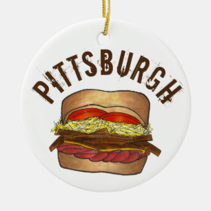Décoration En Céramique State Pride Pittsburgh Pennsylvania Sandwich