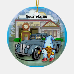 Décoration En Céramique Station-service gnome