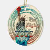 Décoration En Céramique Statue de la Liberté Obtenu des Droits (Gauche)