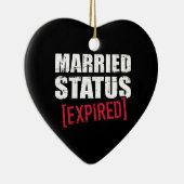 Décoration En Céramique Statut du mariage expiré (Droite)