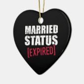 Décoration En Céramique Statut du mariage expiré (Gauche)