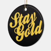 Décoration En Céramique Stay Gold - Outsiders (Gauche)