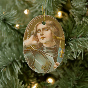 Décoration En Céramique Ste. Jeanne d'Arc (JM 28)