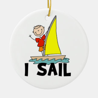 Décoration En Céramique Stick Figure Boy I Sail