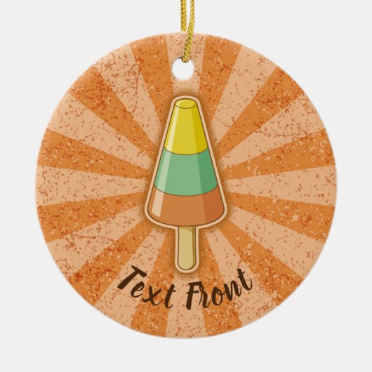 Décoration En Céramique Stick Sorbet en forme de cône (Devant)