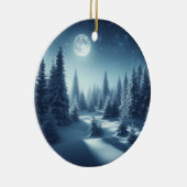 Décoration En Céramique Sticker Night Snowy Forest (Droite)