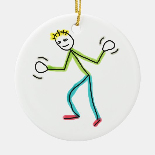 Décoration En Céramique Stickman Jazz Hands (Devant)