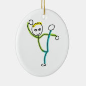Décoration En Céramique Stickman Kung Fu (Droite)