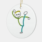 Décoration En Céramique Stickman Kung Fu (Gauche)