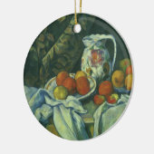 Décoration En Céramique Still Life, Curtain and Pitcher par Paul Cezanne (Gauche)