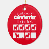 Décoration En Céramique Stubborn Cairn Terrier Tricks (Gauche)