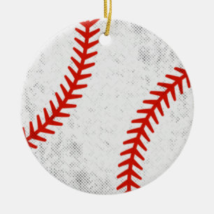 Décoration En Céramique Style Athlétique Rétro Baseball Vintage en Distres