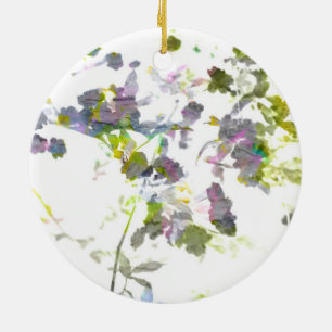 Décoration En Céramique Style de couleur de l'eau fleur romantique design 