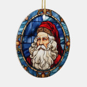Décoration En Céramique Style de vitrail du Père Noël (Droite)