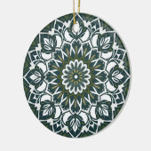 Décoration En Céramique Style écologique bohémien Mandala vert (Gauche)
