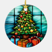 Décoration En Céramique Style vitrail de l'arbre de Noël (Dos)