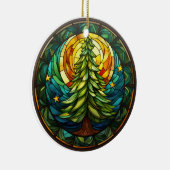 Décoration En Céramique Style vitrail de Noël (Droite)