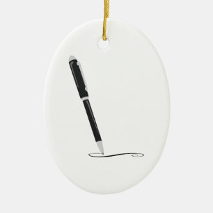 Décoration En Céramique Stylo d'écriture