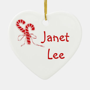Décoration En Céramique Sucres de canne personnalisés Coeur