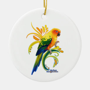 Décoration En Céramique Sun Conure Ornament