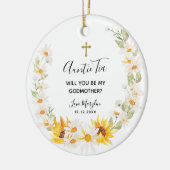 Décoration En Céramique Sunflower & Daisy Wreath Serez-vous Godmère (Gauche)