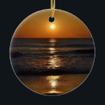 Décoration En Céramique Sunrise at the Beach by Shirley Taylor<br><div class="desc">Un ornement du lever du soleil. Cliquez sur le bouton personnaliser pour ajouter votre texte. Copyright © Shirley Taylor. Tous droits réservés.</div>