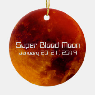 Décoration En Céramique Super Blood Moon Eclipse 2019