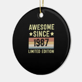 Décoration En Céramique Super depuis 1987 Anniversaire (Gauche)