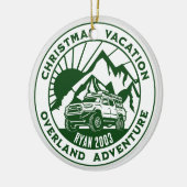 Décoration En Céramique Superterre personnalisée 4x4 Noël vert (Gauche)