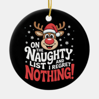 Décoration En Céramique Sur La Liste Coquine Et Je Regrette Rien De Reinde