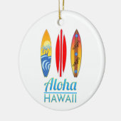 Décoration En Céramique Surf d'Aloha Hawaii (Gauche)