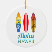 Décoration En Céramique Surf d'Aloha Hawaii (Dos)