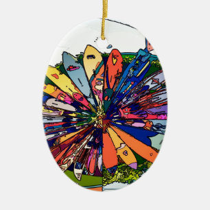 Décoration En Céramique Surf sur Maui