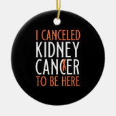 Décoration En Céramique Survivant du cancer du rein (Devant)