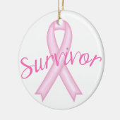 Décoration En Céramique Survivant du cancer du sein (Gauche)