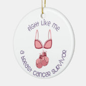 Décoration En Céramique Survivant du cancer du sein (Gauche)